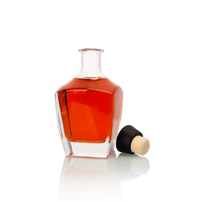 Garrafa de uísque quadrado de borosilicato premium